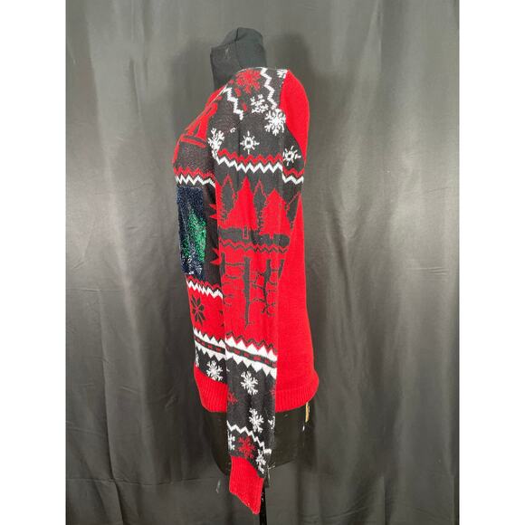 Stranger Things, Ugly Christmas Sweater, Reversable Sequence Image, Adult Small - Picture 4 of 8